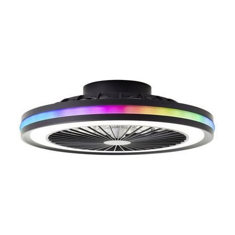Brilliant Palmero lámpara de techo LED negro 46 cm