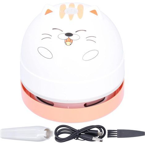 Mini Desktop Vacuum Cleaner, USB Charging, 360° Rotating Nozzle, For Keyboards and Home (1/5)