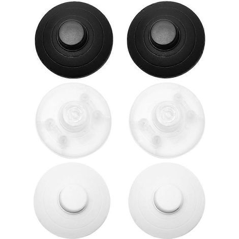 Praktischer runder Fußschalter (6er-Pack) für Lampen, Ein-/Ausschalter – 7 x 7 cm (1/2)