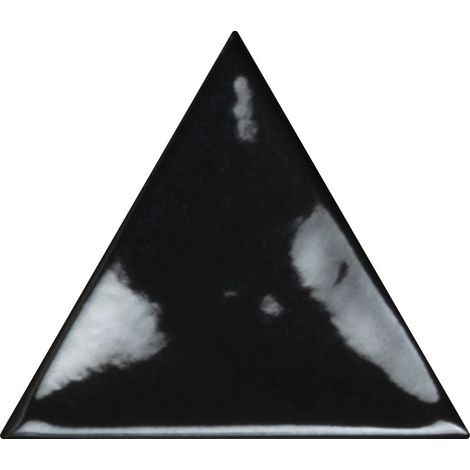 Carrelage mur trianguaire effet zellige noir métal 13,2x11,4 cm 3LATI RIFLESSI (1/4)