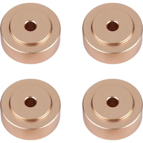 20 x 8 mm Verstärkerfüße aus Aluminiumlegierung mit Stoßdämpfern, goldfarben (1/5)