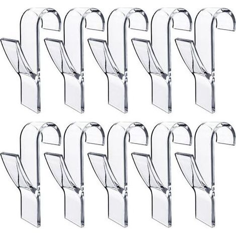 10 Pièces Crochet Seche Serviette,Crochet Radiateur Seche Serviette,Peignoirs,Plastique,Pour Tous Les Radiateurs Standards,Salle De Bain Et Cuisine,Flexibles,Amovibles(Transparent) (1/4)