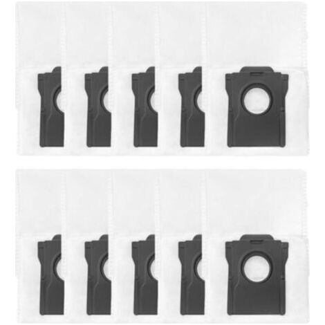 Lot de 10 sacs à poussière robustes non tissés pour aspirateur Dreame L10s D20 D30 pour X30 Ultra pour robot Gen 2, 3,3 l (1/5)