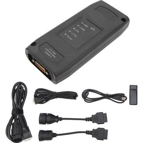 GARRYFIZH Adaptateur Sans Fil CAT ET3 III pour J1939 Outil Diagnostic Scan WiFi Bateau Camion (1/5)