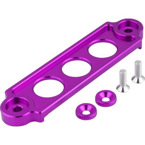 EBTOOLS pour Support Batterie Serrure de Support de Fixation de Batterie de Course de Voiture anodisée pour/CRX 1988-2000 (Violet) Fixation de Batterie Standard pour. (1/5)