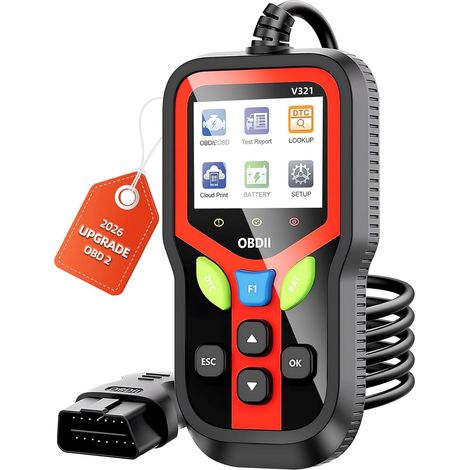 Outil de diagnostic automobile Carehabi OBD2 (noir) : valise de diagnostic en français pour tous les véhicules depuis 2003 (1/5)