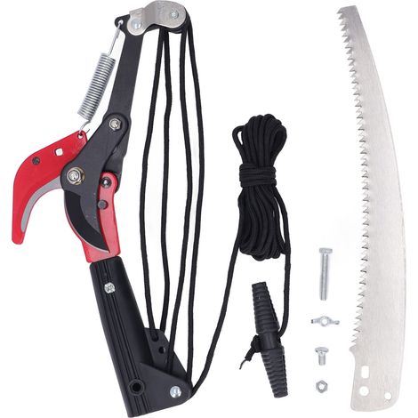 Sécateur de branche haute coupe nette, résistant à la rouille et à la corrosion, élagueur arboricole avec perche télescopique (1/5)