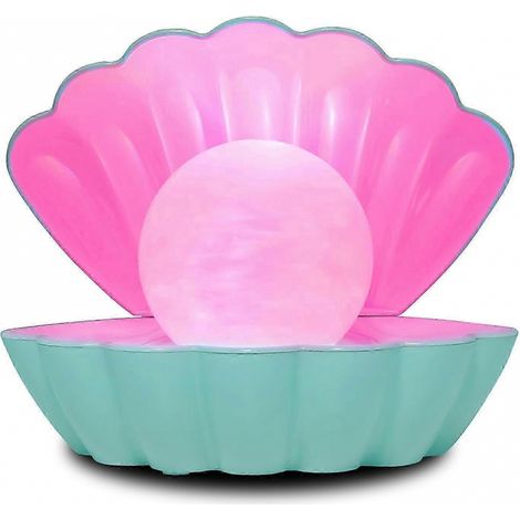 Lampe de table en forme de coquillage, fonctionnant sur piles, pour la table de chevet, le bureau, la lecture et les environnements intérieurs.-AquaForge (1/5)