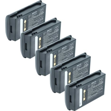 vhbw 5x batteria sostituisce Motorola BTRY-MC32-01-01 per lettore di codici a barre, POS (6800mAh, 3,7V, Li-Ion)