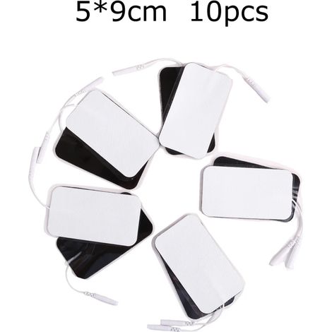 Packung mit 10 Massage-Elektroden (5 x 5 cm) zur Gewichtsreduktion für Physiotherapie, Akupunktur und EMS-Geräte (Elektromuskelstimulation) – Gesundheitspflaster 03707-AquaForge