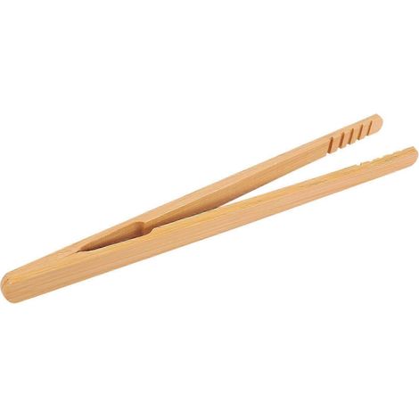 10-teiliges Set Bambus-Toastzangen, 18 cm lange Bambus-Toasterzangen aus natürlichem Bambus, ideal zum Toasten von Brot (1/5)
