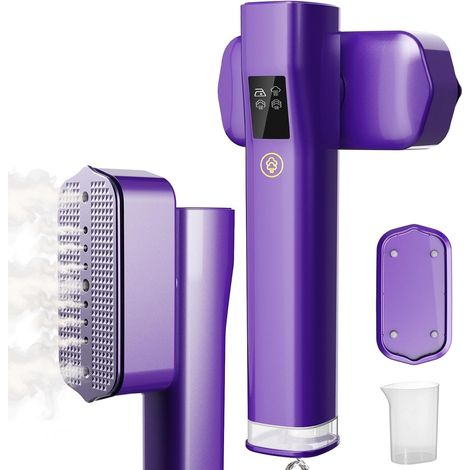 Défroisseur vapeur 2-en-1 nomade – Puissance 13-20 g/min – Réservoir 100 ml – 8 min de vapeur continue – Léger – Pour maison & voyages – Prêt à l’emploi (1/5)