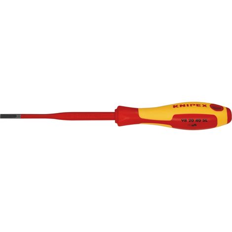 Draper 4.0mm Slimline Slotted Screwdriver (Model 72387) with VDE Insulation for Safe Electrical Work