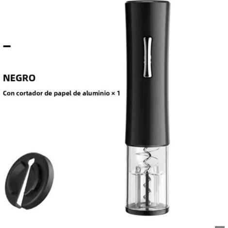Ouvre-porte électrique noir avec coupe-film et tournevis pour bouteilles de vin, accessoires de cuisine automatiques intelligents, a (1/5)