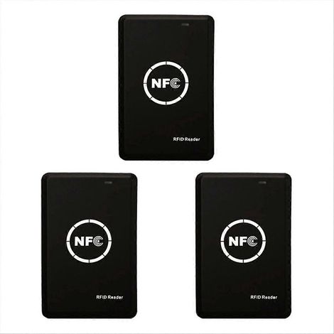 Lecteur de cartes à puce NFC (3 pièces) / Lecteur de cartes RFID IC / Copieur / Duplicateur RFID 13,56 MHz et 125 kHz / Programmateur crypté (1/5)