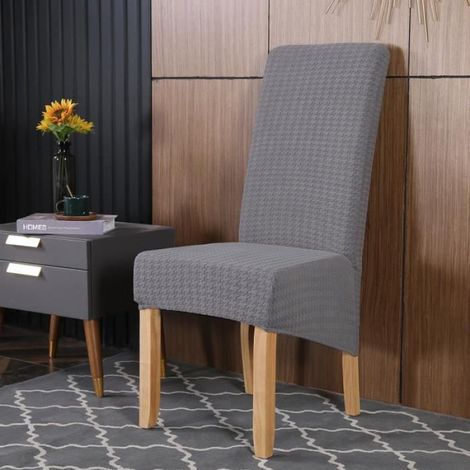 Housse Pour Chaise De Salle A Manger - Haute Dossier - Polyester Et Elasthanne - Convient Europe Et Amerique - 1 Piece (1/4)
