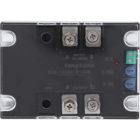 Pompe à eau module de démarrage moteur 2 phases, accessoire de contrôle industriel, contacteur en laiton, pièce de rechange pour pompe, démarreur monophasé/biphasé, équipement électrique robuste. (1/5)