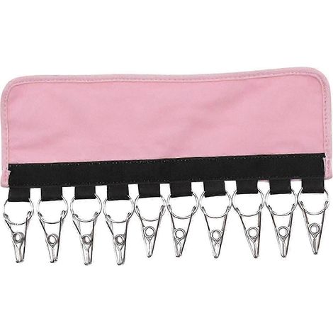 Porte-casquettes avec pinces, étagère à chapeaux, support de rangement mural pour salon-Pink