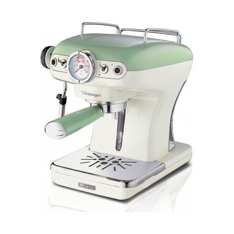 Machine à expresso manuelle 0,9 L – Pour dosettes de café – 2 tasses – Puissance 850 W – Couleur vert – Ariete