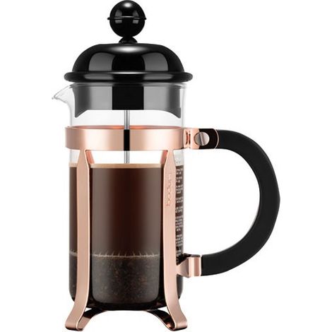 CAFETIÈRE À PISTON 3 TASSES NOIR & CUIVRÉ - CAFFETTIERA BODUM 1263152