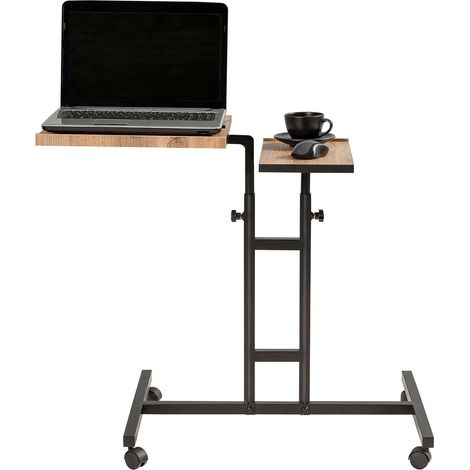 Scrivania Cairoli, Supporto pc, Materiale Piano in Legno Nobilitato, Colore Ripiano Marrone, 67x45.5x87h cm Marrone Quercia