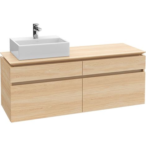 VB WTUS Legato B614 1400x550x500mm avec cloche. 4 extraits WT gauche Blanc brillant (1/3)