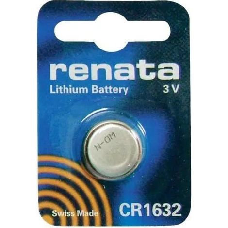 Pile bouton Renata CR1632 argent 3 volts 137 mAh