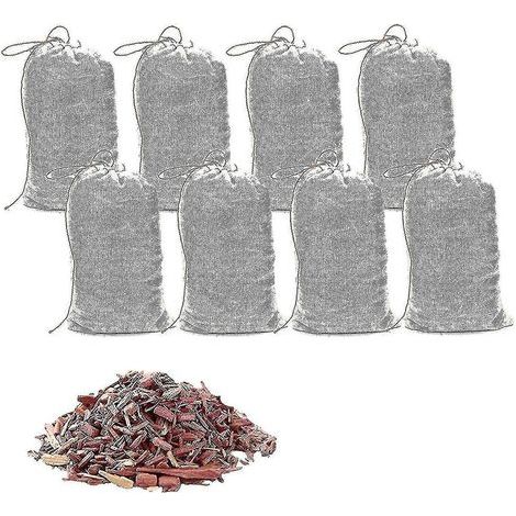 Set mit 8 Zedernholzbeuteln zur Aufbewahrung von Kleidung in einem Zedernholzschrank (1/2)
