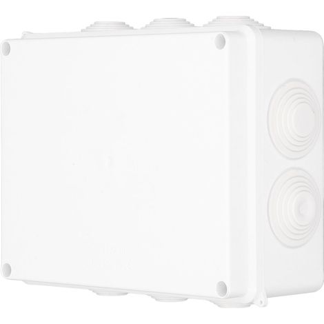 Boîte de jonction boîtier électrique ABS IP65 étanche 200x155x80mm boîtier d'alimentation pour l'extérieur (1/5)