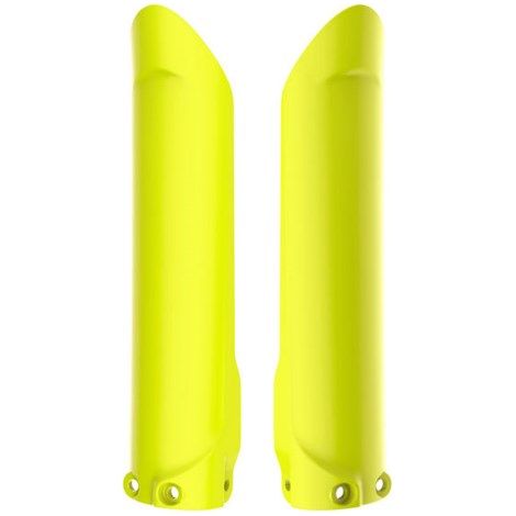 Protectores de piernas con amortiguador Polisport para KTM SX, SXF, EXC, EXCF, TC y FC (amarillo)
