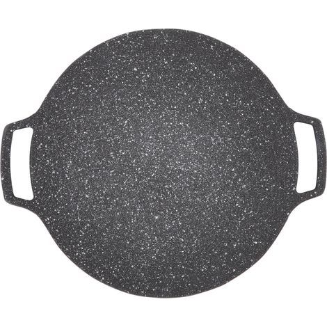 Poêle à griller de style coréen, poêle à frire ronde, pour usage domestique extérieur, type plaque de cuisson au gaz, 33 cm (1/5)