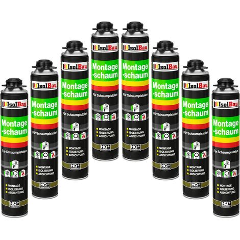 IsolBau Pistol Mounting Foam B2 Montageschaum 8 x 750 ml (1/5)