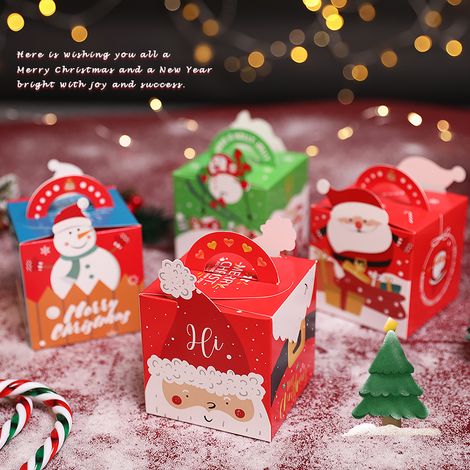 20-Pack Christmas Apple Stand Gift Box Dessert Packaging Box (Mixed Pack) (1/4)