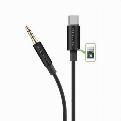 MaxTech - Cavo Audio Type-c/jack Aux3,5mm 2mt 4d Sound Dac Chip Cuffie Smartphone Aux-tc03 - (1/2)