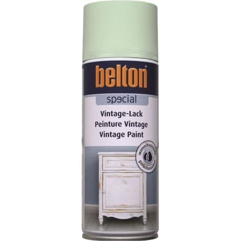 Bombe de peinture - Vert menthe - Effet vintage - Bois et métal - Belton