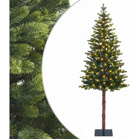 Albero di Natale Artificiale con Rami Pieghevoli 180 cm 300 LED vidaXL (1/5)
