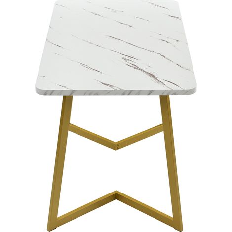 Ensemble table à manger rectangulaire 117 cm avec 4 chaises en velours gris foncé et pieds dorés (1/5)