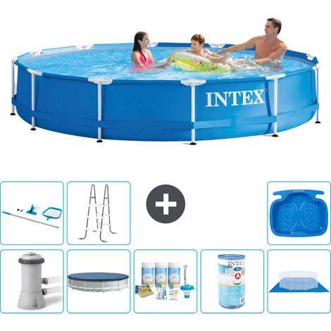 Intex Piscine Tubulaire Ronde - 366x76 cm - 9-pièces S41747 (1/3)