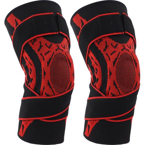 2 Manchons de Compression Élastiques pour Genou, Genouillère Respirante Sport Homme Femme Basketball Course (1/5)