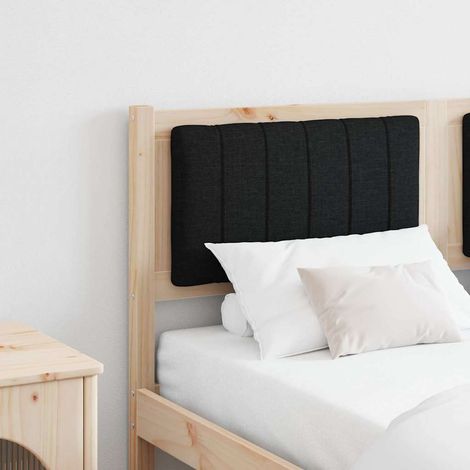 Gepolstertes Kopfteil Braun 140 cm Massives Kiefernholz