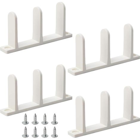 4 Pieces Mounting Wardrobe Bedroom Cabinet Kitchen Sliding Bottom