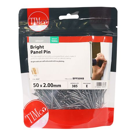 TIMCO Panel Pins Bright - 50 x 2.00