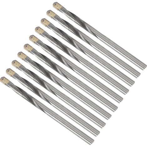 10 Hartmetallbohrer – Hohe Bohrgeschwindigkeit, hohe Festigkeit, Härte, Verschleißfestigkeit, gerader Schaft, Spiralbohrer (1/5)