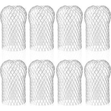 Lot de 8 Crapaudine de Gouttière en Aluminium, Filtres de Gouttière Flexible et Durable pour Maison Avant-toit Tuyau de Descente contre les Feuilles (1/4)