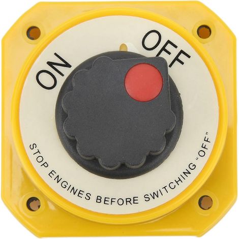 Interrupteur Coupe-Circuit Unipolaire 6-32V Imperméable Déconnecteur de Batterie pour Bateau Camping-Car (1/5)