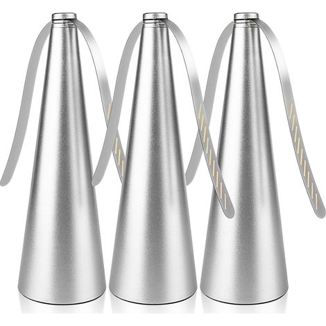 Lot de 3 Ventilateurs Anti Mouches pour Table Repas Intérieur Extérieur Pique-Nique Fête Argenté (1/5)