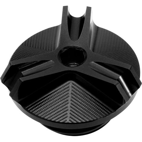 Bouchon de Vidange d'huile Moteur Couvercle de Bouchon de Cuvette d'écrou de Carter Compatible avec Z900/ Z400/ Z650/ Z900/ Z1000 M20x2.5 CNC Pièces de Moto, Noir (1/5)