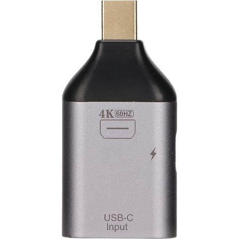 Adaptateur USB-C vers Mini DisplayPort 4K 60 Hz pour téléphones portables, ordinateurs et projecteurs, prenant en charge l'alimentation PD. (1/5)