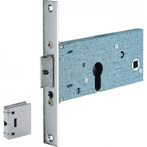 Cassa serratura per cilindro, asse 67 mm, frontale nichelato 22 mm – THIRARD