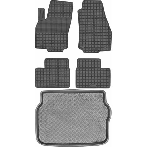 Juego de alfombrillas de goma para coche y maletero para Opel Astra II G Hatchback (1998-2009).